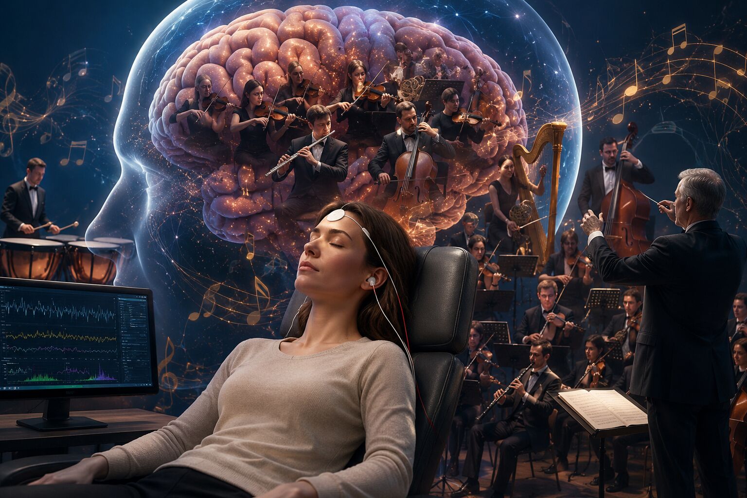 Mozkové vlny a neurofeedback – vizualizace harmonické spolupráce jednotlivých částí mozku